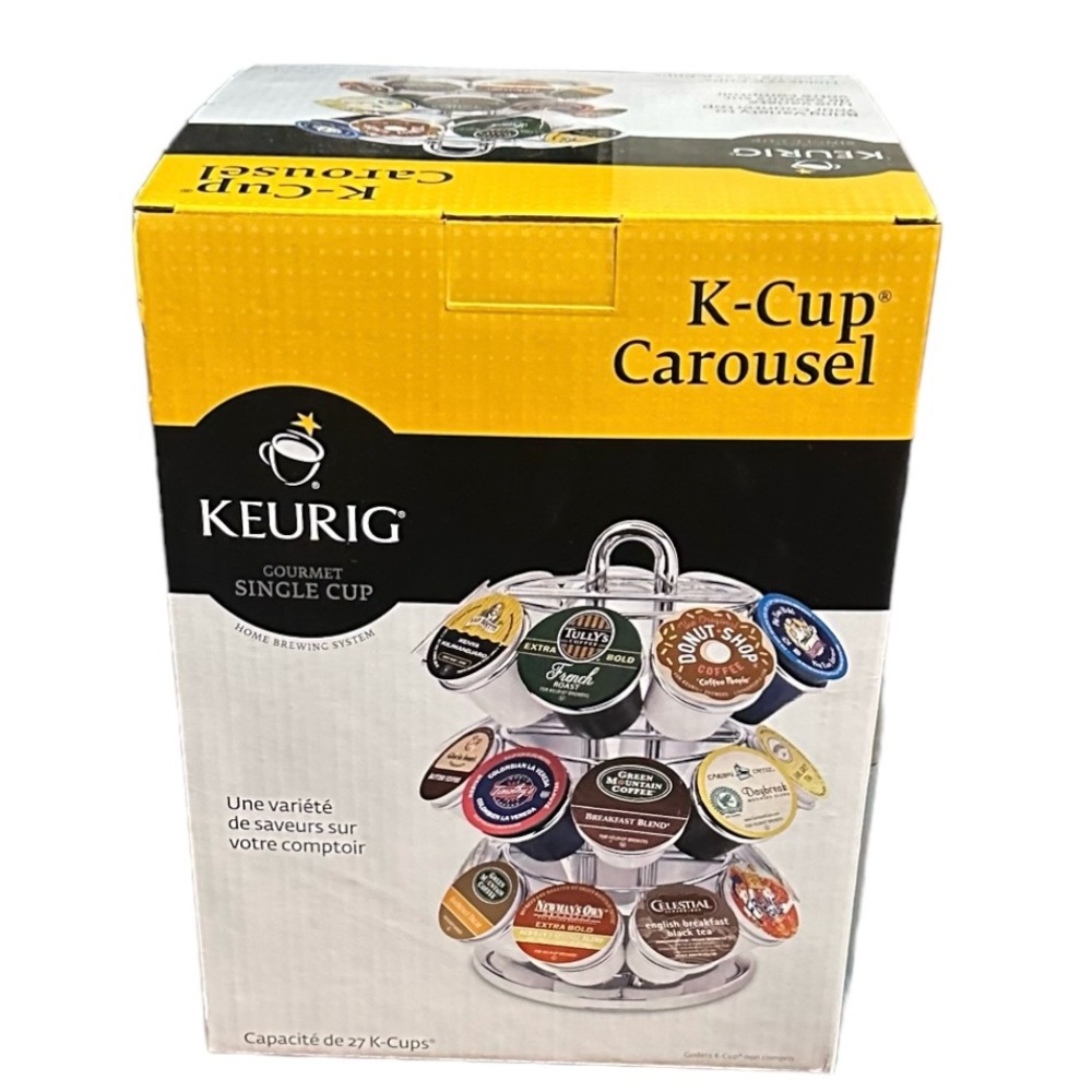 Keurig Chrome 5060 K-cup 27 Coffee Pod Holder Rotating Carousel. NWT